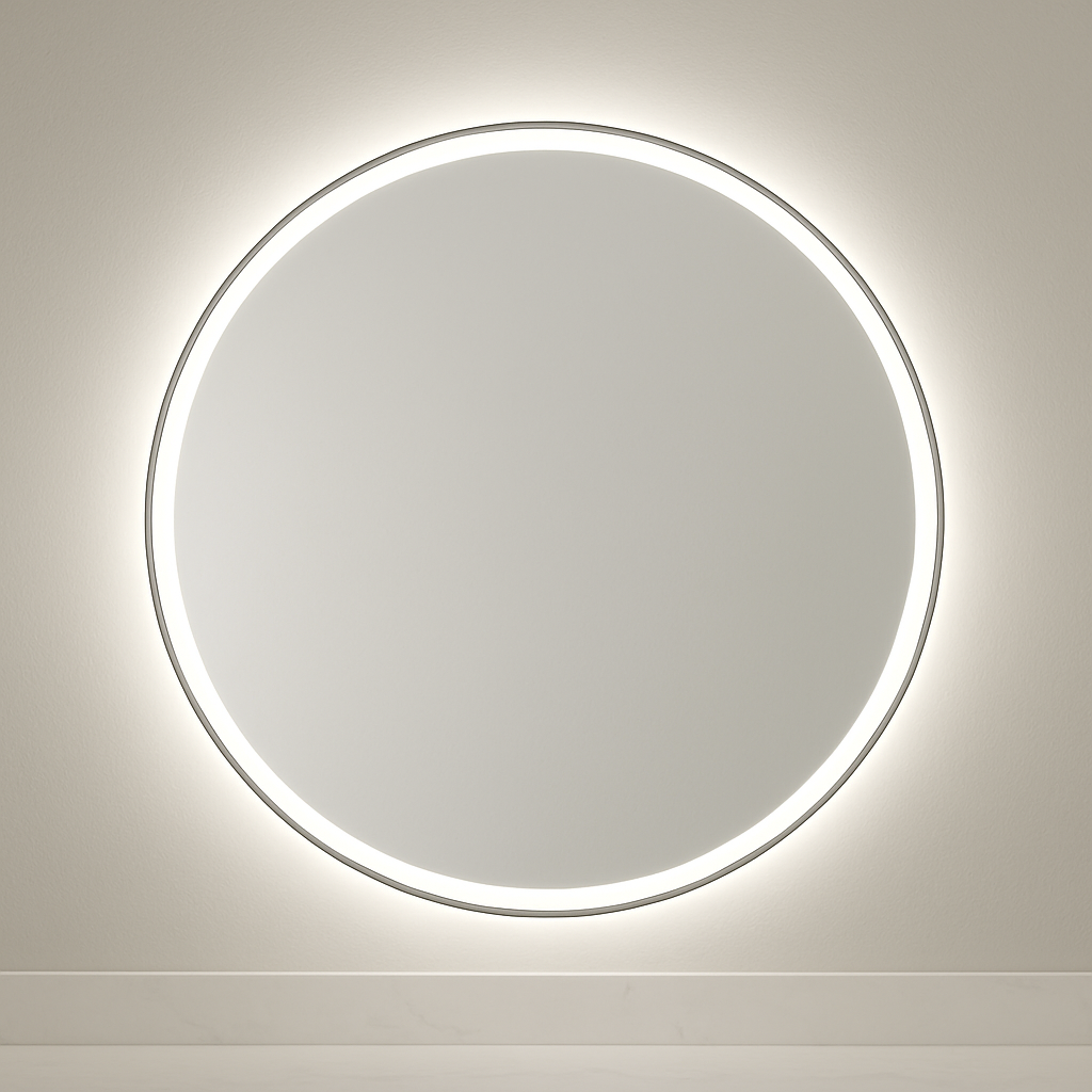 Lakeland • Side-Lit Round Mirror • 48" Round • 1 Piece