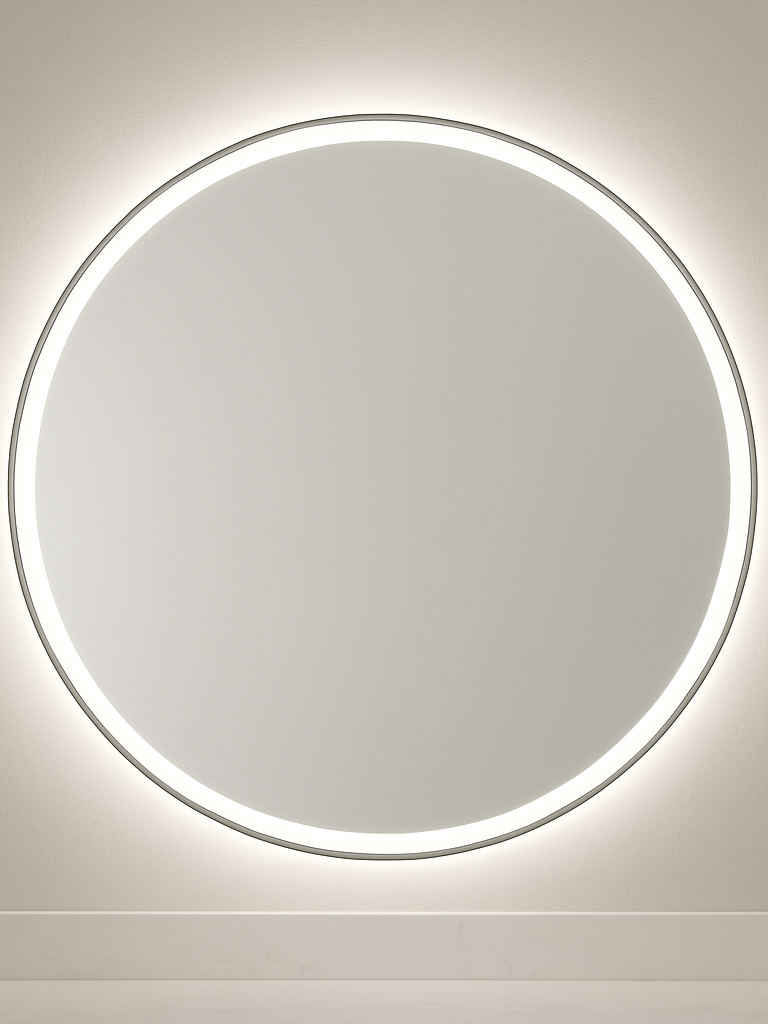 Lakeland • Side-Lit Round Mirror • 48" Round • 1 Piece