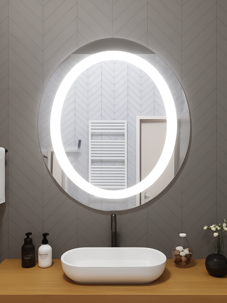 Linden • Front-Lit Oval Mirror • 30" x 36" • 1 Piece