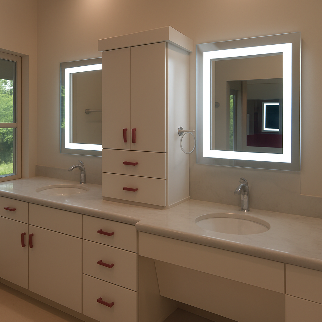 Liberty • Front-Lit Mirror • 24" x 32" • 2 Piece