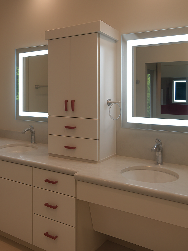 Liberty • Front-Lit Mirror • 24" x 32" • 2 Piece