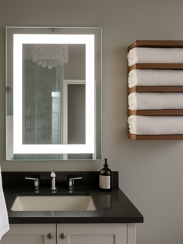 Liberty • Front-Lit Mirror • 24" x 48" • 2 Piece