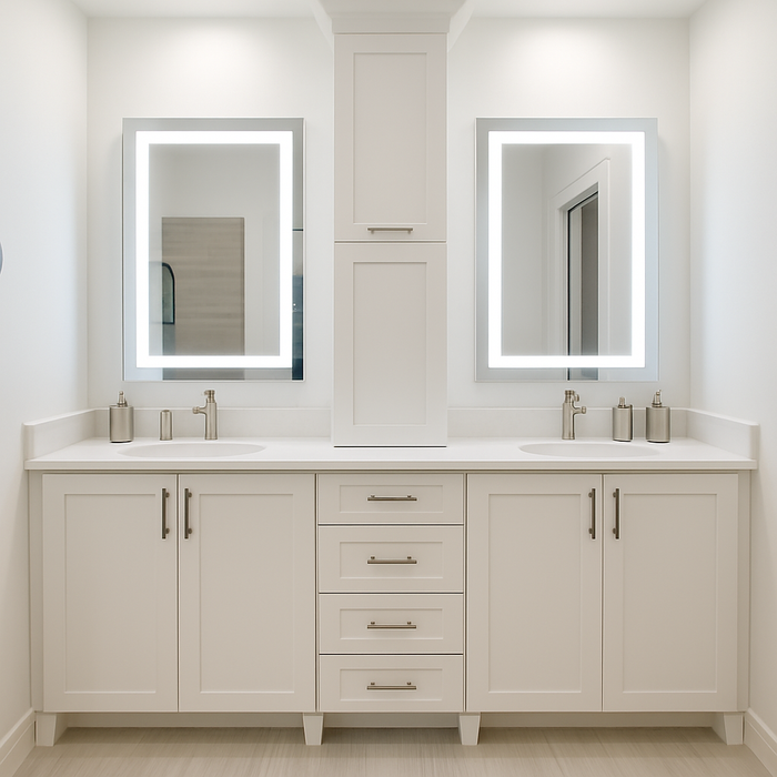 Liberty • Front-Lit Mirror • 24" x 48" • 2 Piece