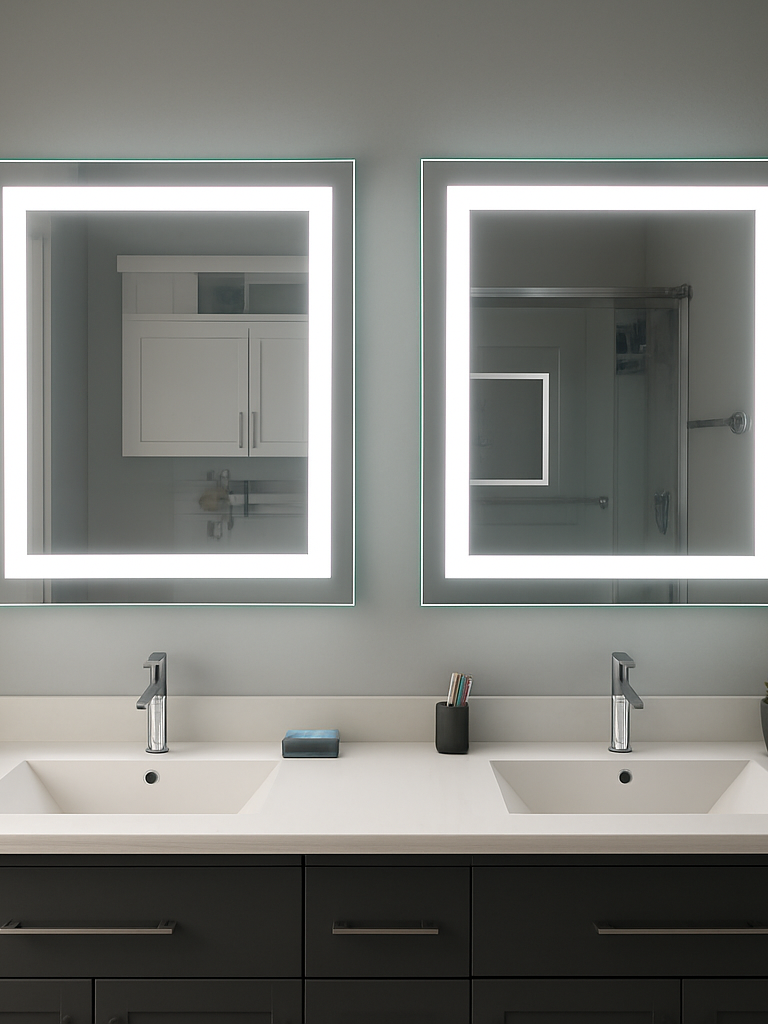 Liberty • Front-Lit Mirror • 28" x 32" • 2 Piece