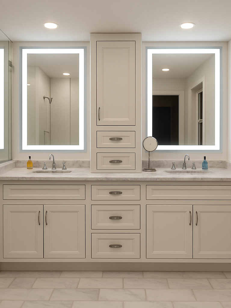 Liberty • Front-Lit Mirror • 28" x 48" • 2 Piece