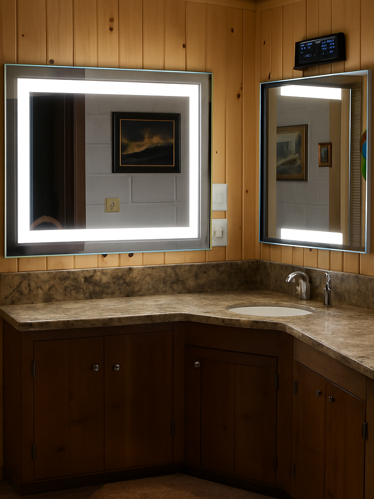 Liberty • Front-Lit Mirror • 32" x 32" • 2 Piece