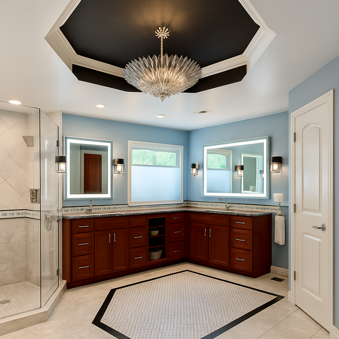 Liberty • Front-Lit Mirror • 32" x 32" • 2 Piece