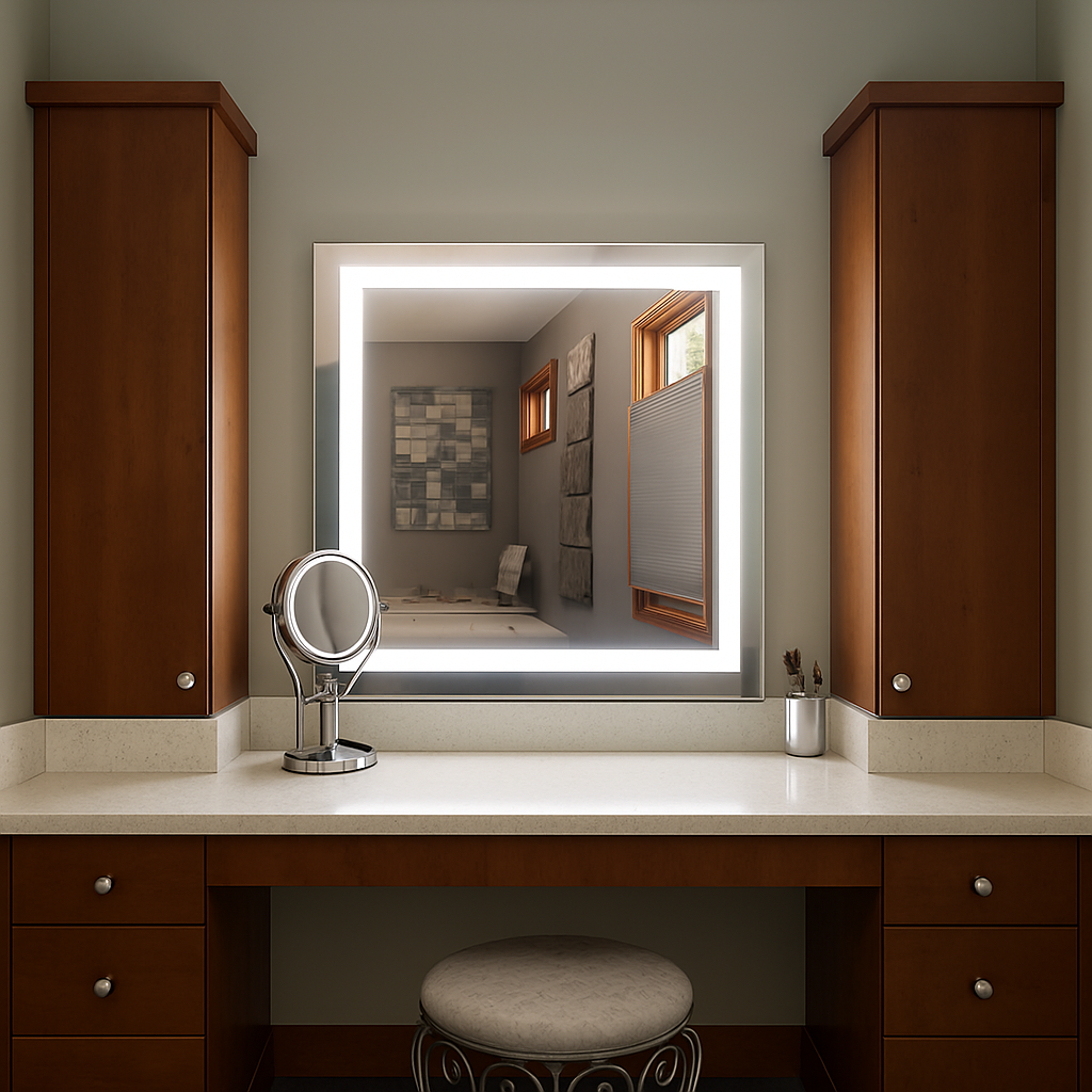 Liberty • Front-Lit Mirror • 32" x 36" • 2 Piece