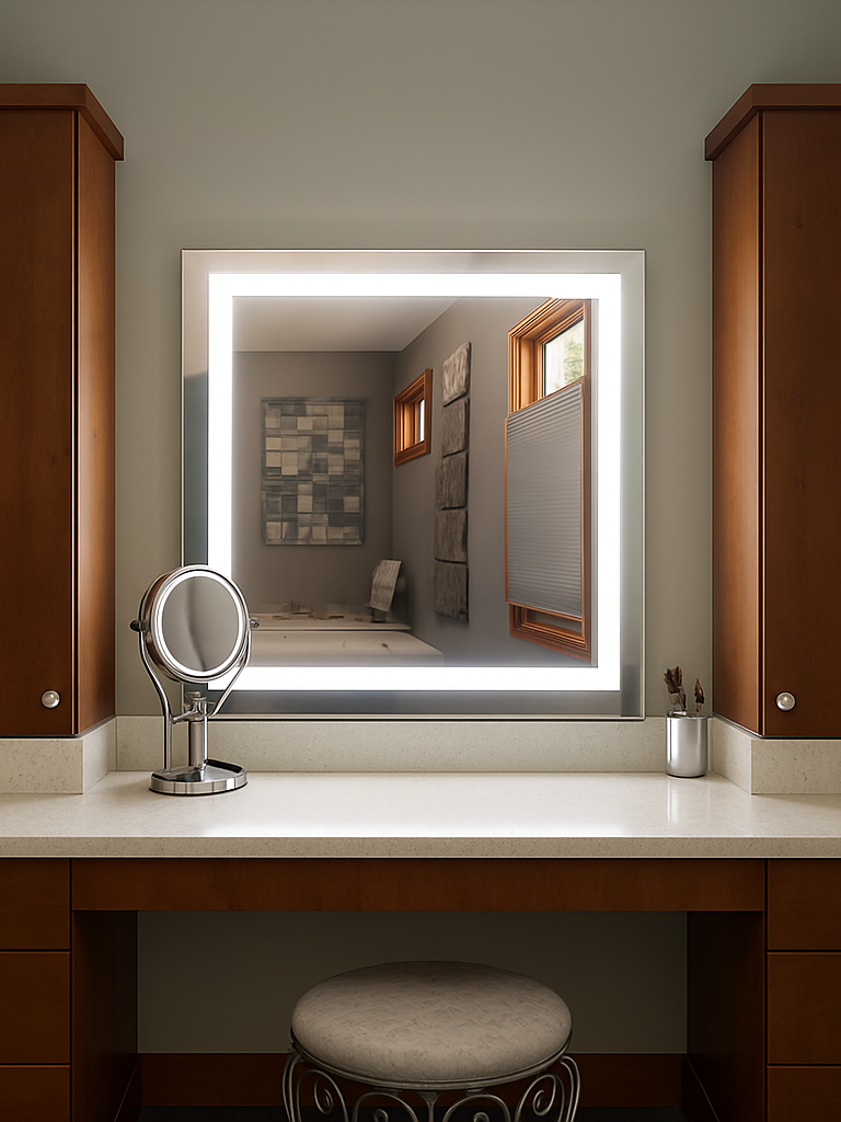 Liberty • Front-Lit Mirror • 32" x 36" • 2 Piece