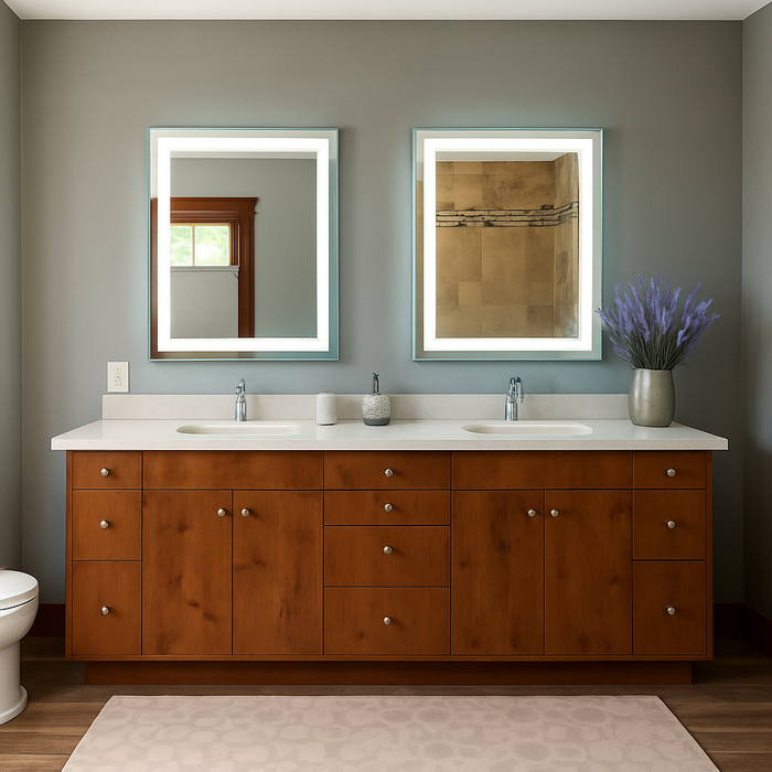 Liberty • Front-Lit Mirror • 36" x 48" • 2 Piece