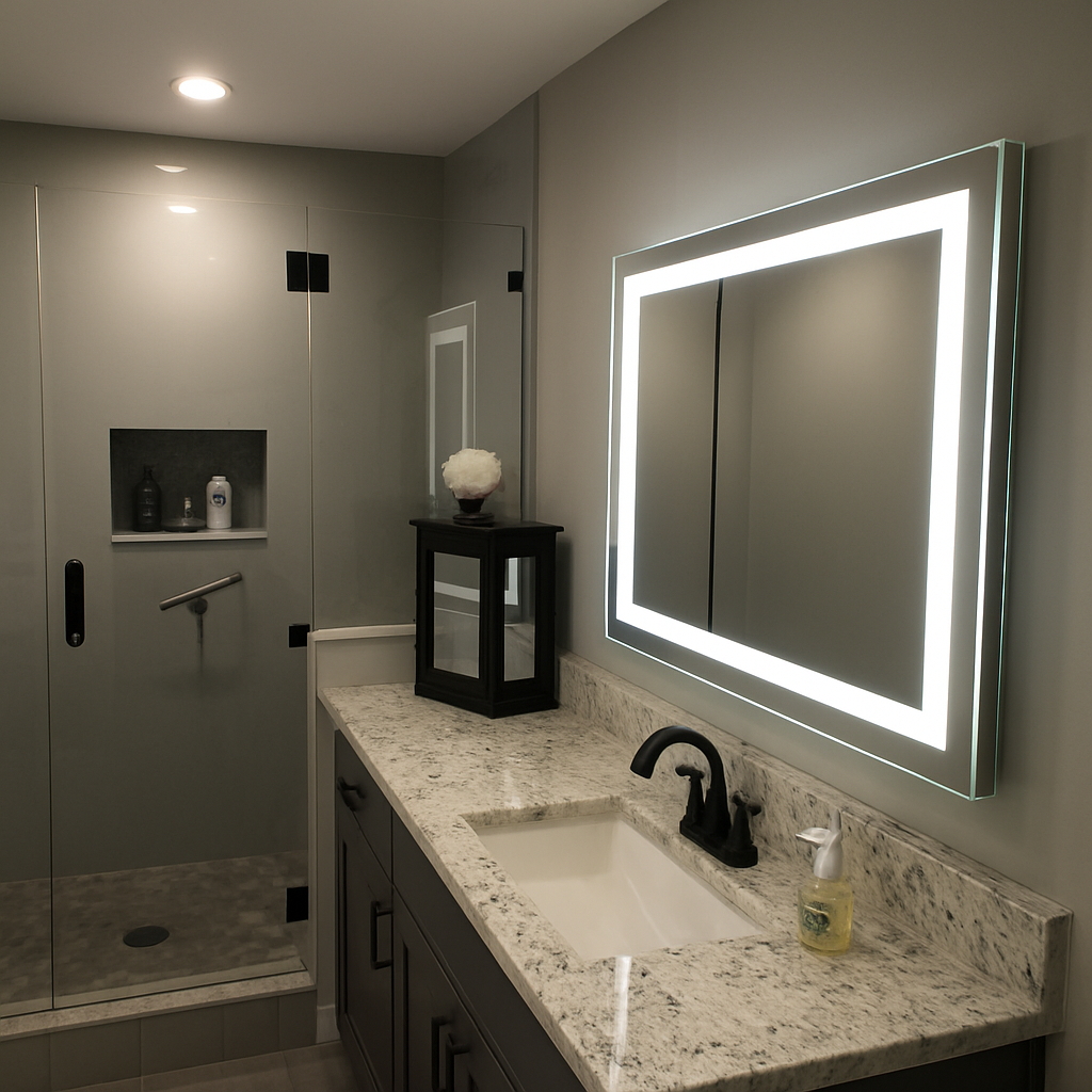 Liberty • Front-Lit Mirror • 40" x 32" • 2 Piece
