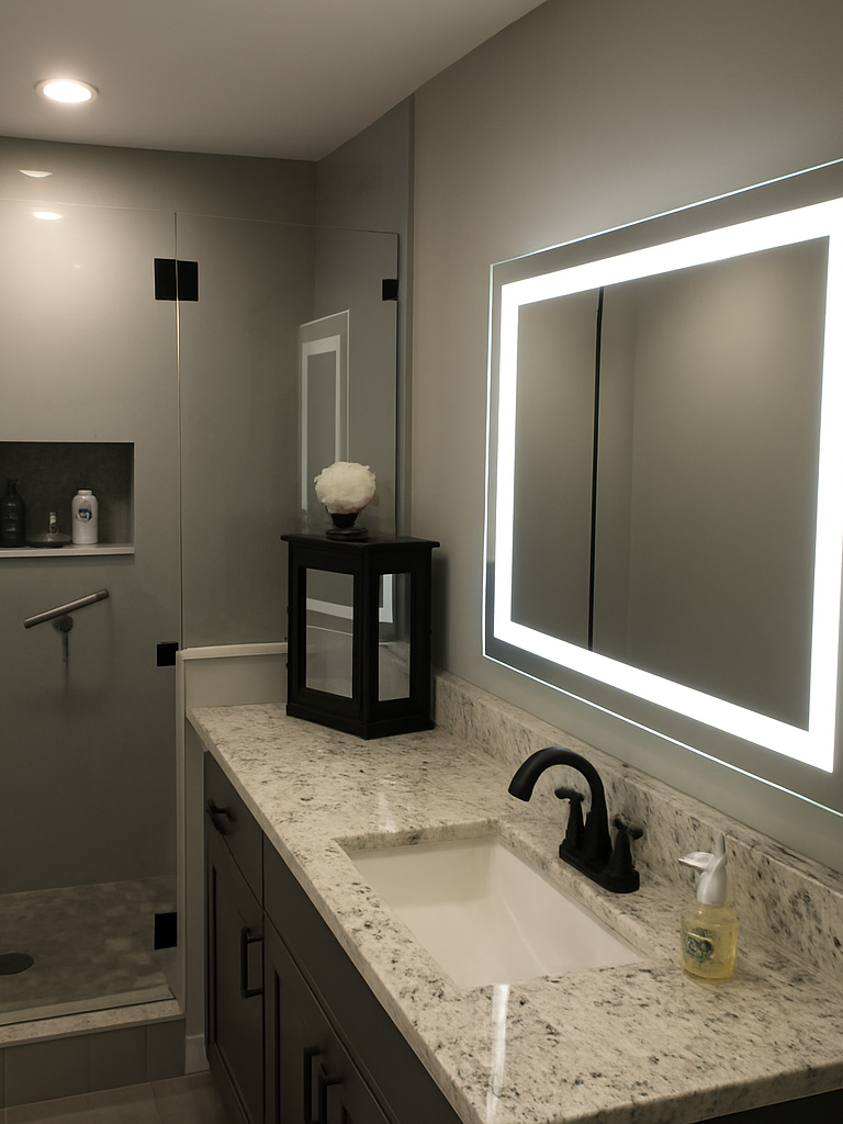 Liberty • Front-Lit Mirror • 40" x 32" • 2 Piece
