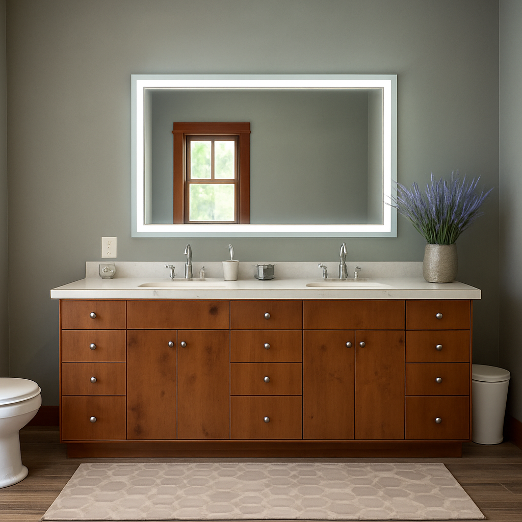 Liberty • Front-Lit Mirror • 40" x 48" • 2 Piece
