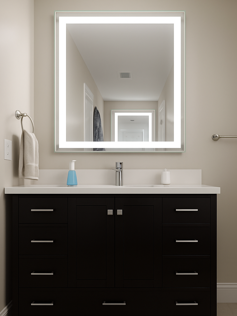 Liberty • Front-Lit Mirror • 40" x 48" • 2 Piece