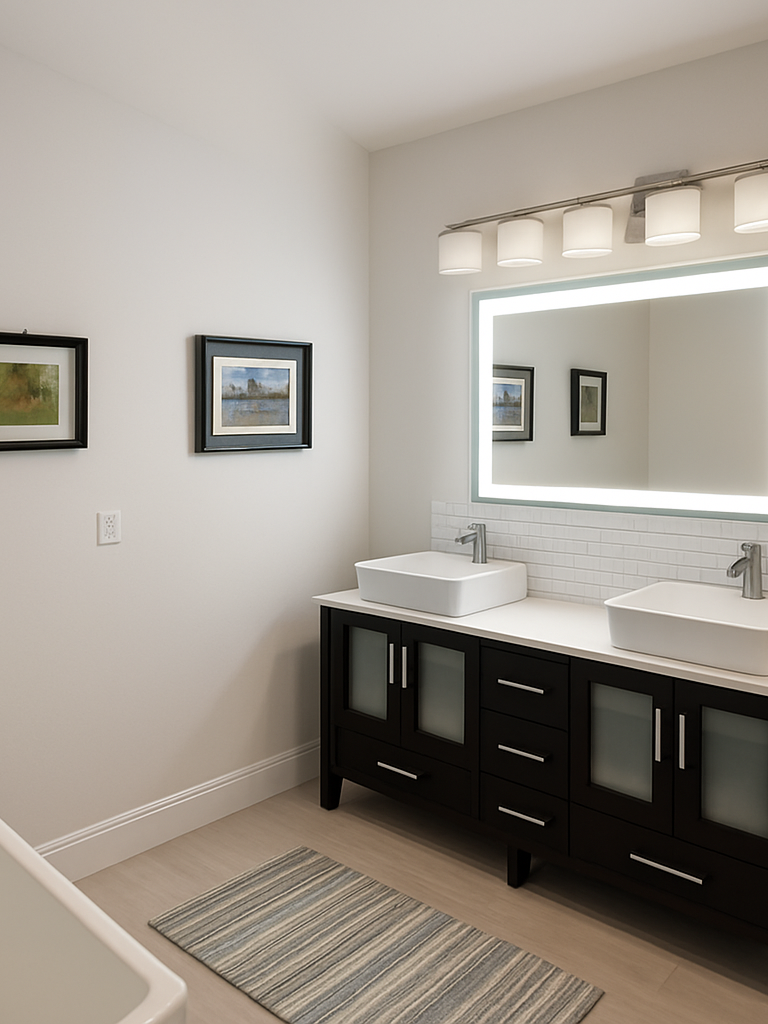 Liberty • Front-Lit Mirror • 44" x 32" • 2 Piece