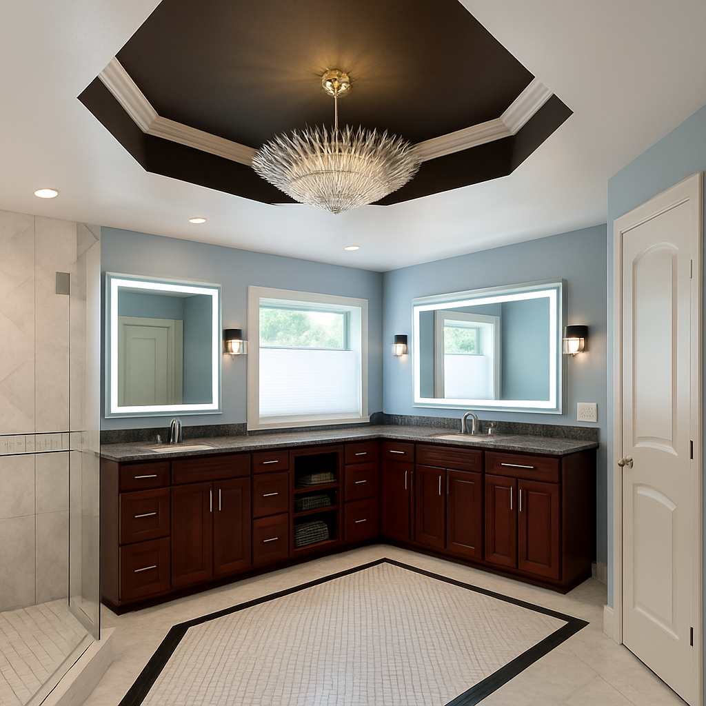 Liberty Front-Lit Mirror 44" x 40" 2 Piece #inspo