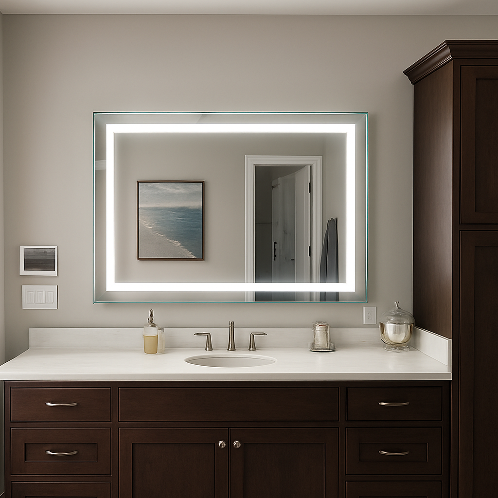 Liberty Front-Lit Mirror 44" x 40" 2 Piece #inspo