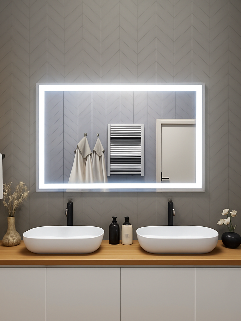 Liberty • Front-Lit Mirror • 56" x 36" • 2 Piece