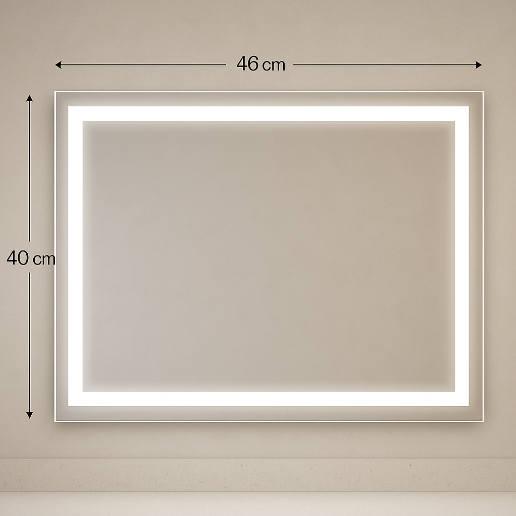 Liberty • Front-Lit Mirror • 46" x 40" • 1 Piece