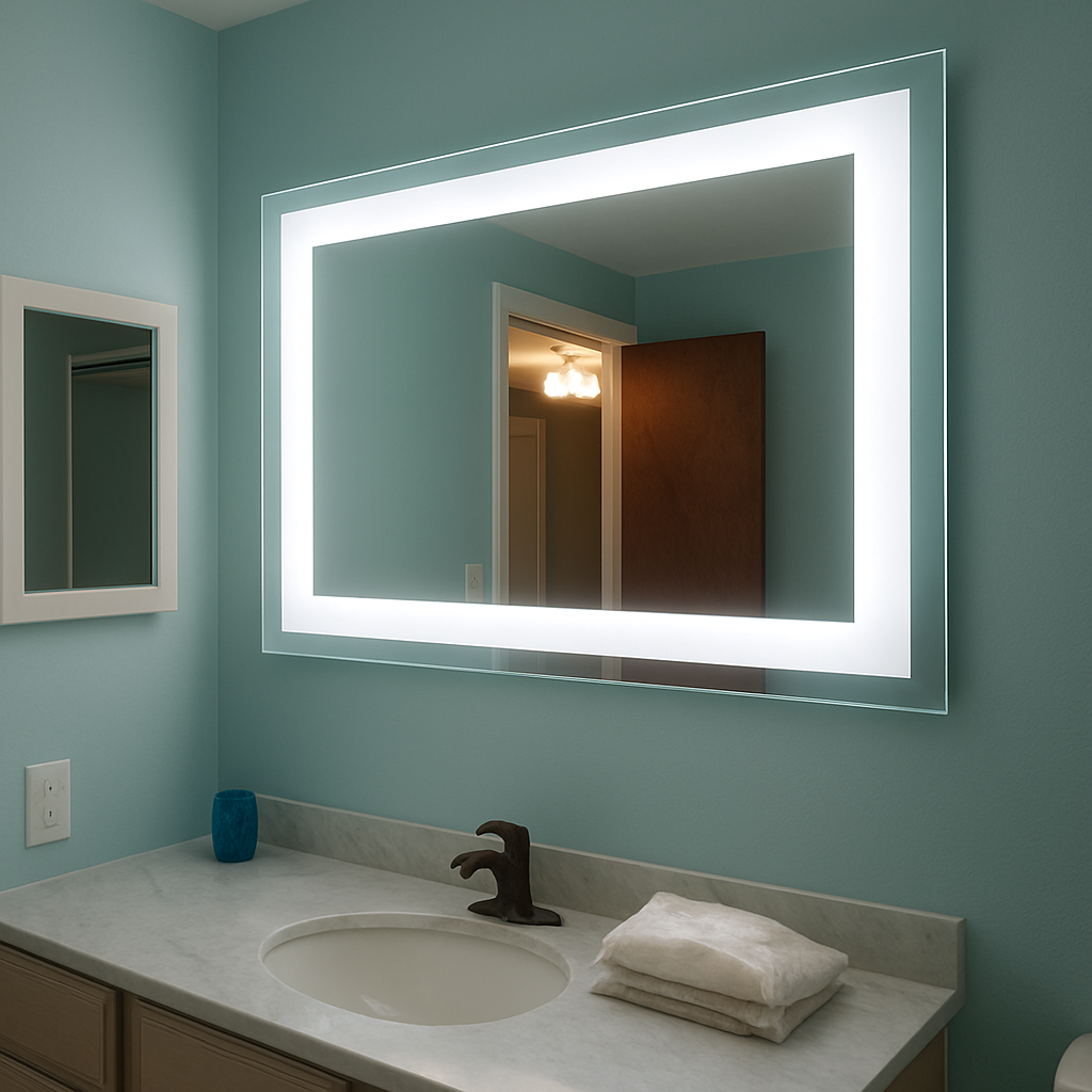 Liberty • Front-Lit Mirror • 48" x 32" • 2 Piece