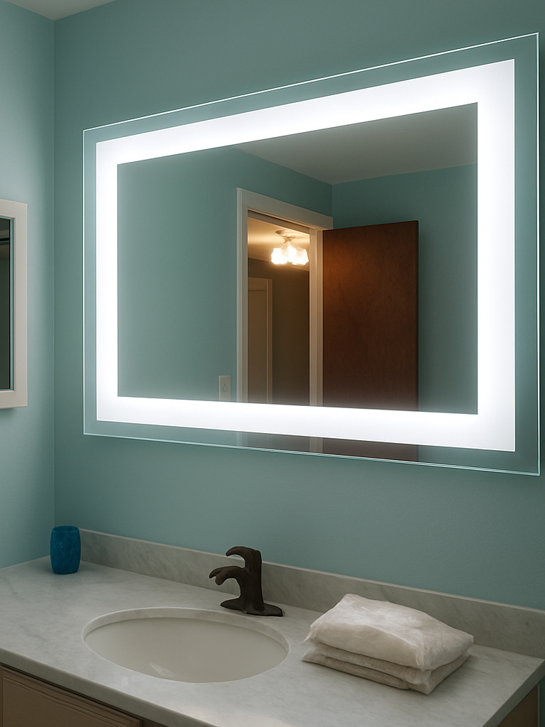 Liberty • Front-Lit Mirror • 48" x 32" • 2 Piece