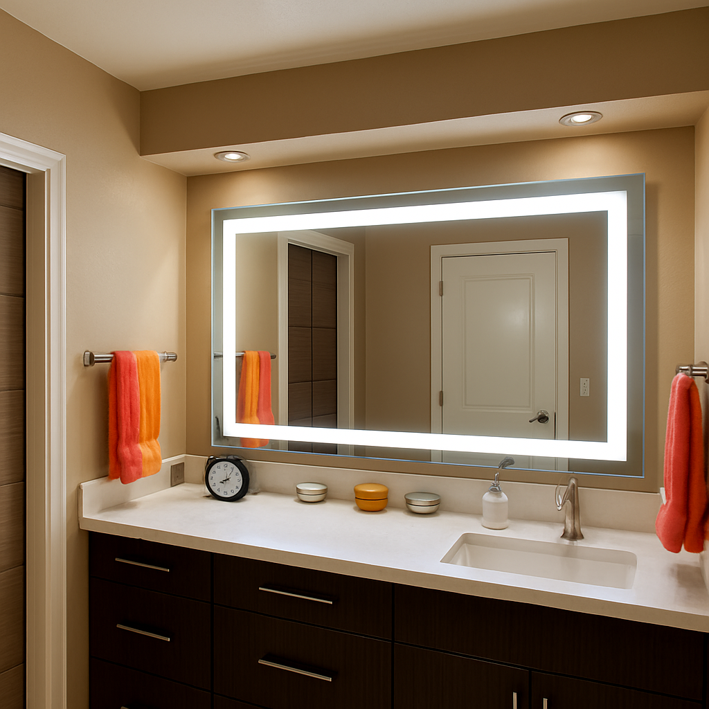 Liberty • Front-Lit Mirror • 60" x 36" • 2 Piece