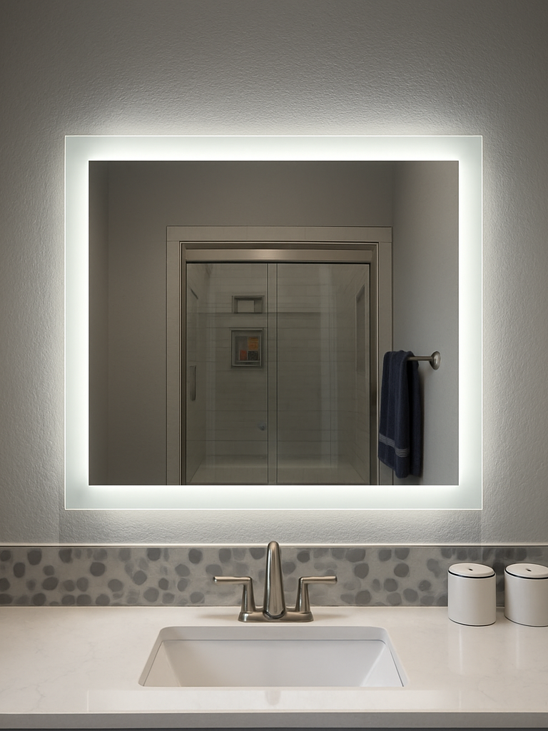 Lexington • Side-Lit Mirror • 28" x 36" • 2 Piece