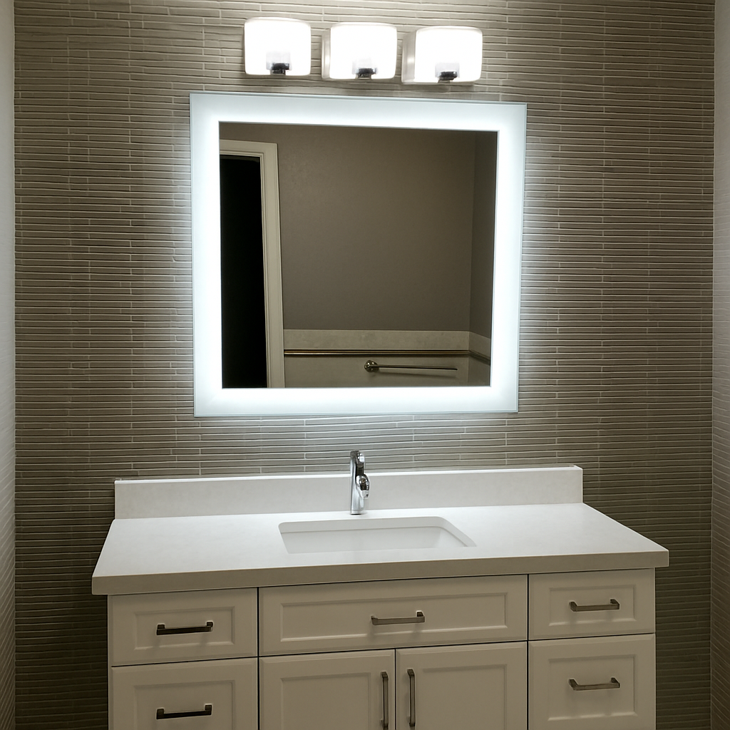 Lexington • Side-Lit Mirror • 30" x 30" • 2 Piece
