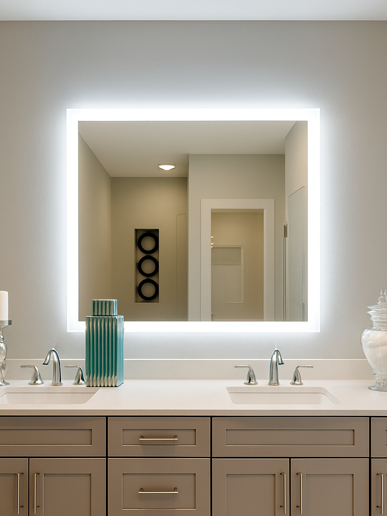 Lexington • Side-Lit Mirror • 30" x 30" • 2 Piece
