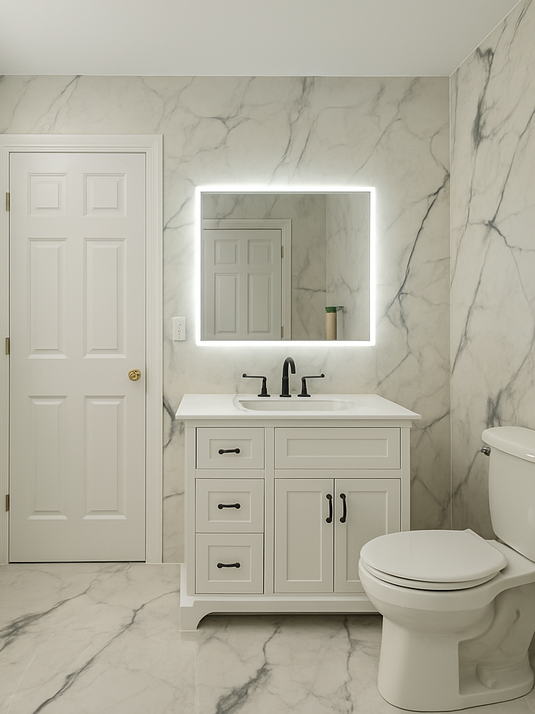 Lexington • Side-Lit Mirror • 32" x 36" • 2 Piece