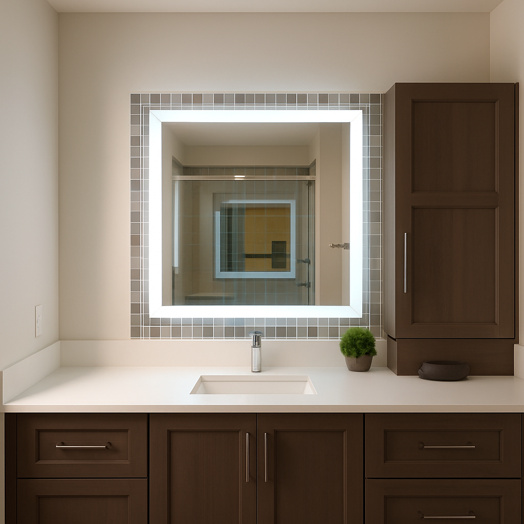 Lexington • Side-Lit Mirror • 32" x 40" • 2 Piece