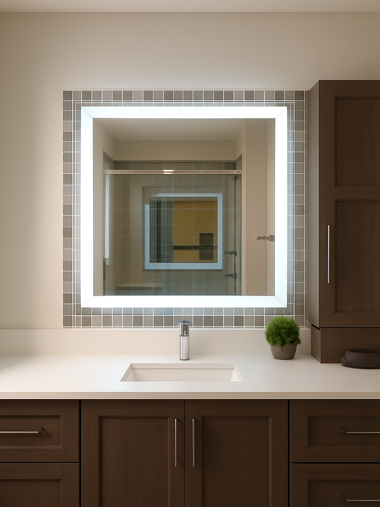 Lexington • Side-Lit Mirror • 32" x 40" • 2 Piece