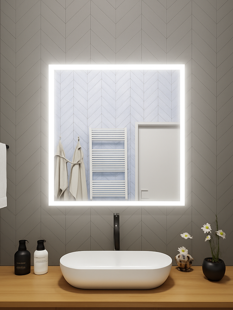 Lexington • Side-Lit Mirror • 36" x 40" • 2 Piece