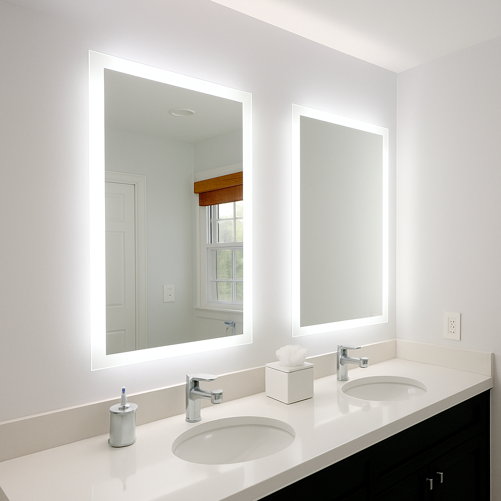Lexington • Side-Lit Mirror • 36" x 44" • 2 Piece