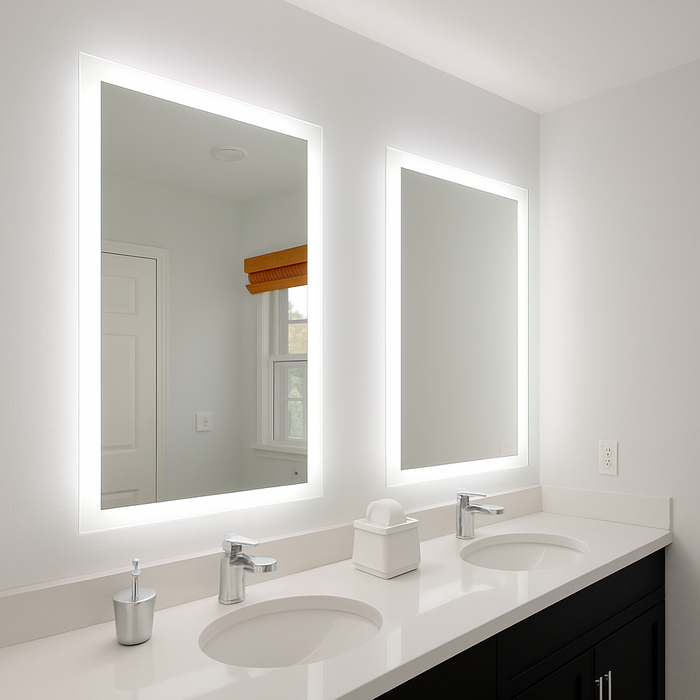 Lexington • Side-Lit Mirror • 40" x 48" • 2 Piece