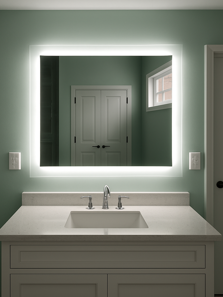 Lexington • Side-Lit Mirror • 44" x 36" • 2 Piece