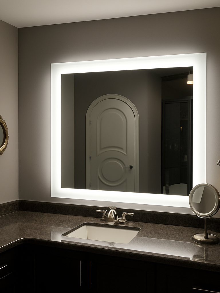 Lexington • Side-Lit Mirror • 48" x 44" • 2 Piece