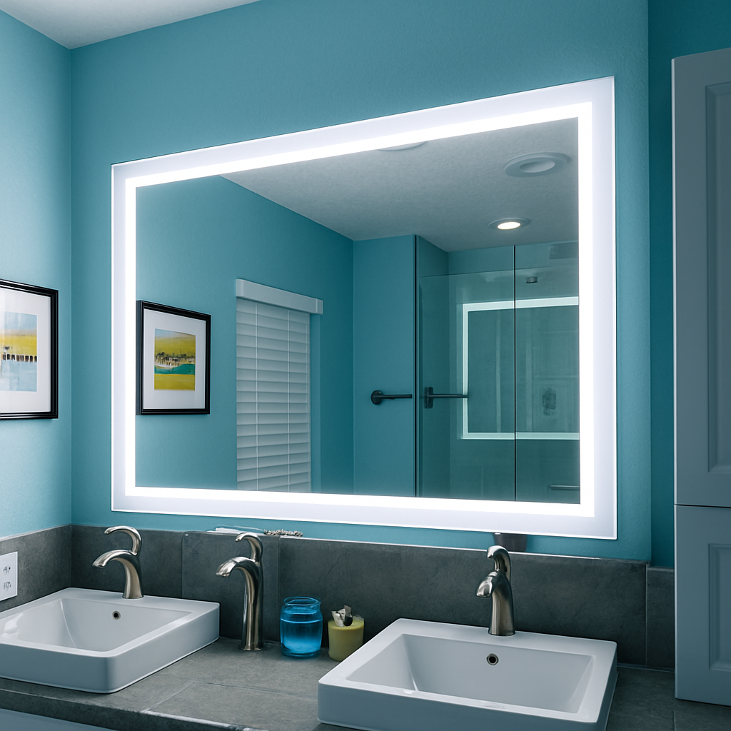 Lexington • Side-Lit Mirror • 54" x 40" • 2 Piece