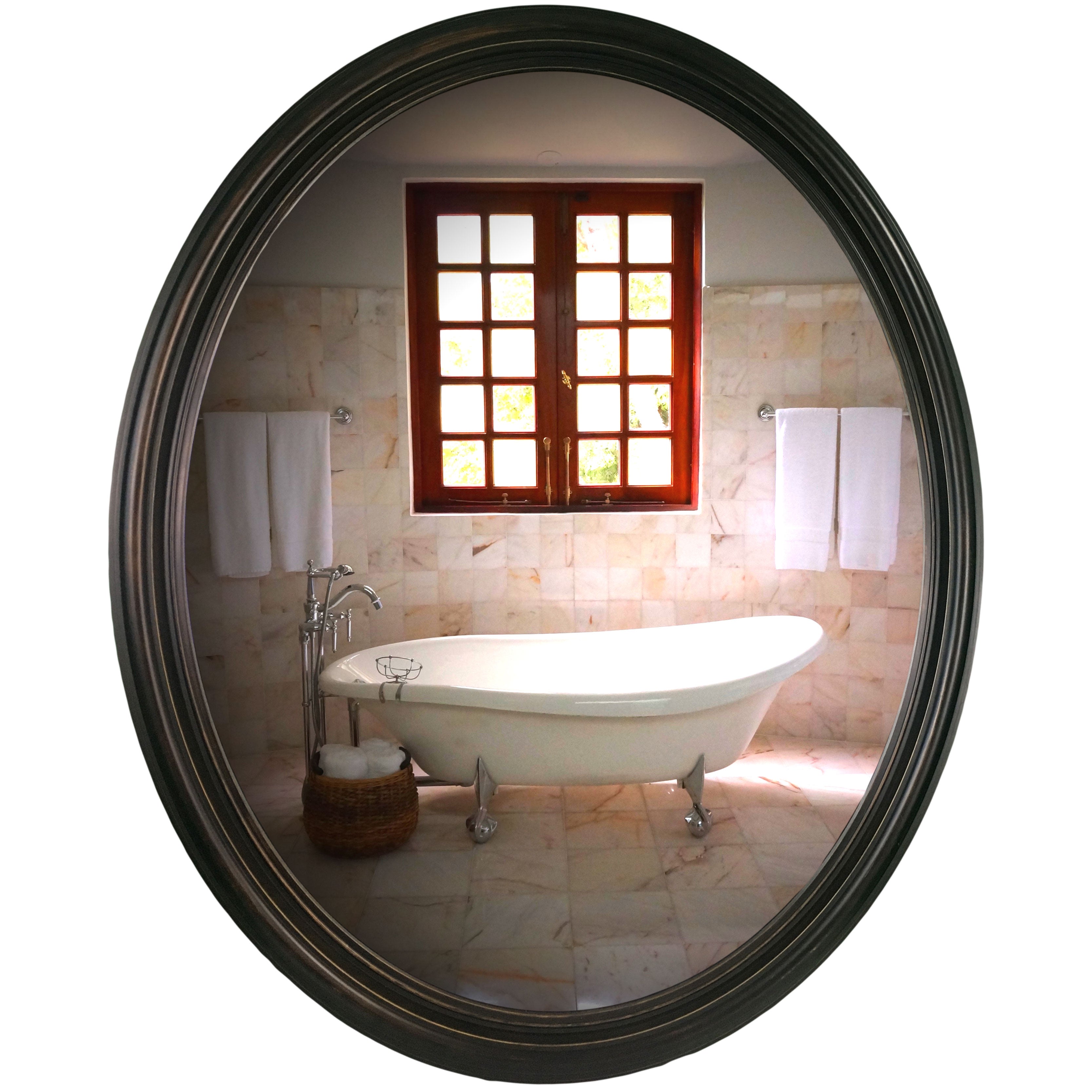 Framed Oval Mirrors