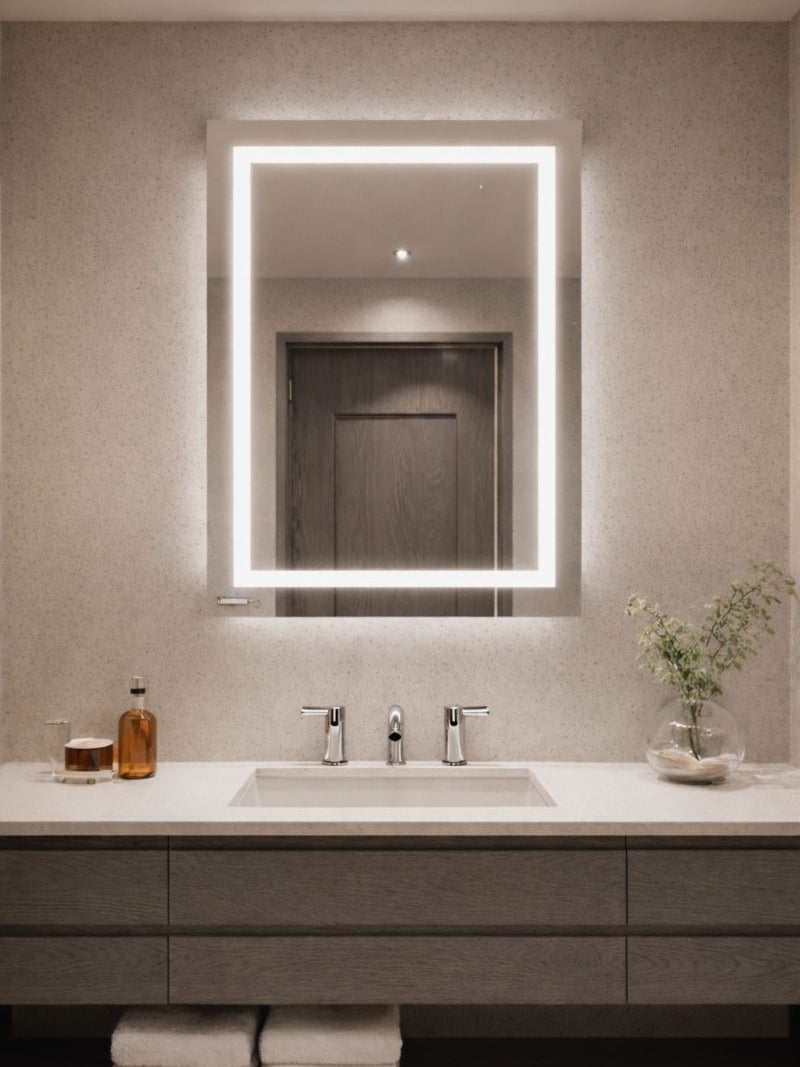 LED Mirror (Front-Lighted) 28" x 32"