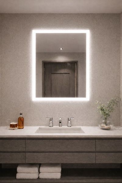 LED Mirror (Side-Lighted) 24" x 36" | 2-Piece