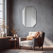 Octagon Frameless Mirror