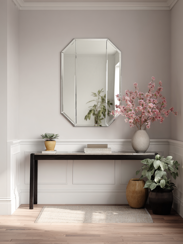 Octagon Frameless Mirror