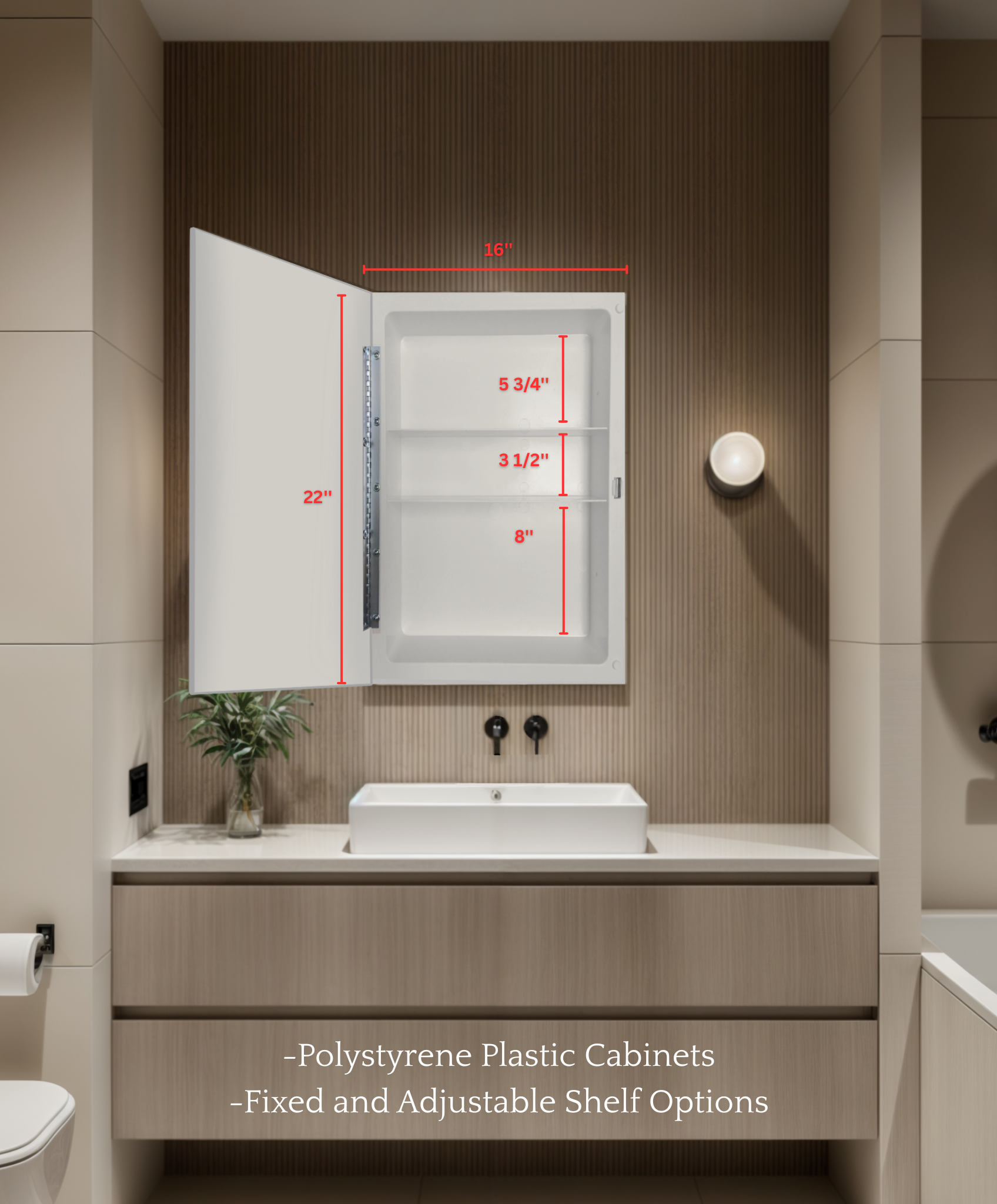 Wood Panel Medicine Cabinets