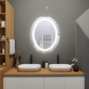 Linden • Front-Lit Oval Mirror • 24" x 32" • 1 Piece