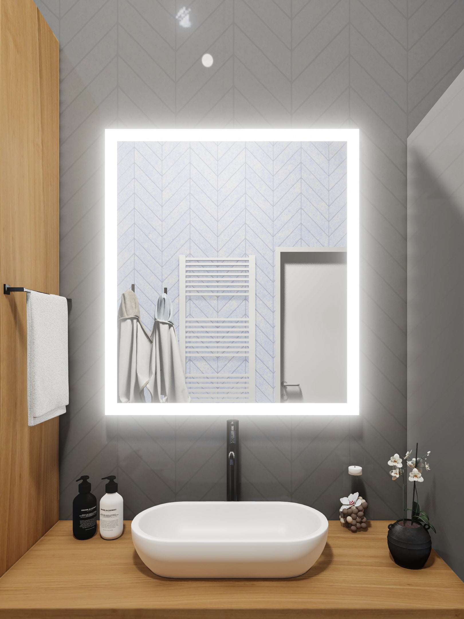 LED Mirror (Side-Lighted) 32" x 48" (or 48" x 32")