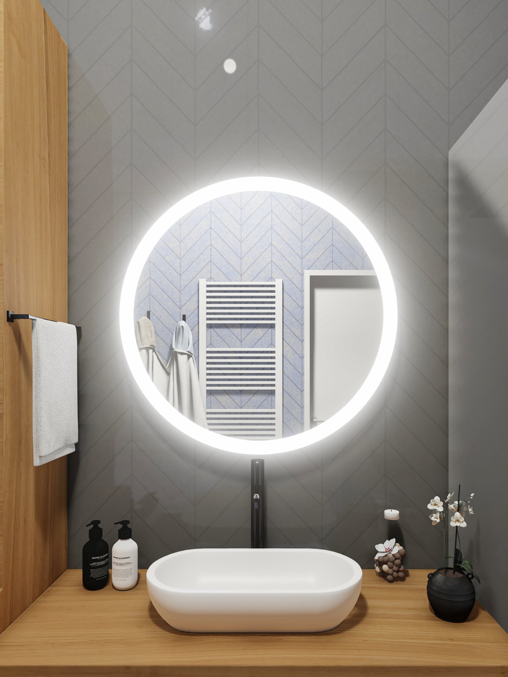 LED Mirror (Side-Lighted Round) 32" x 32"