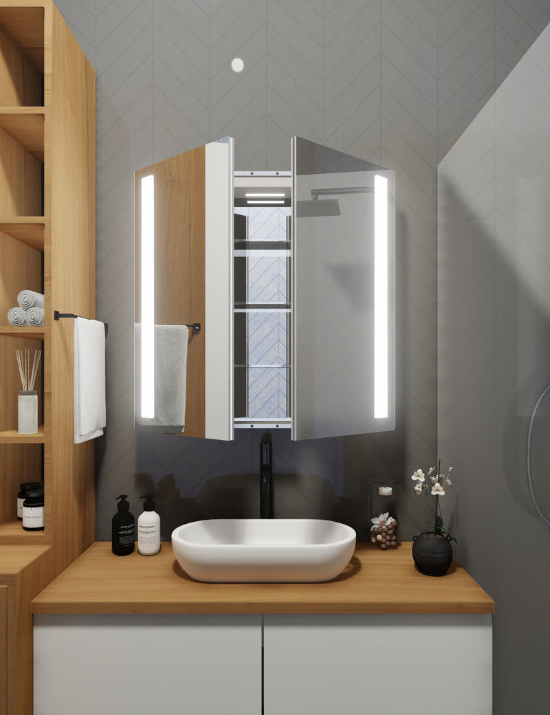 Double Door LED Medicine Cabinet