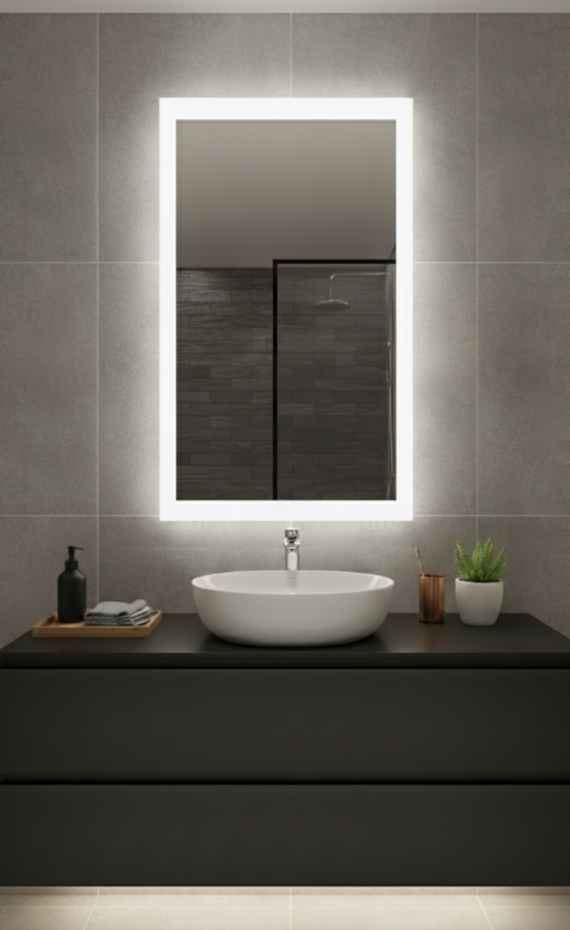 LED Mirror (Side-Lighted) 32" x 40"