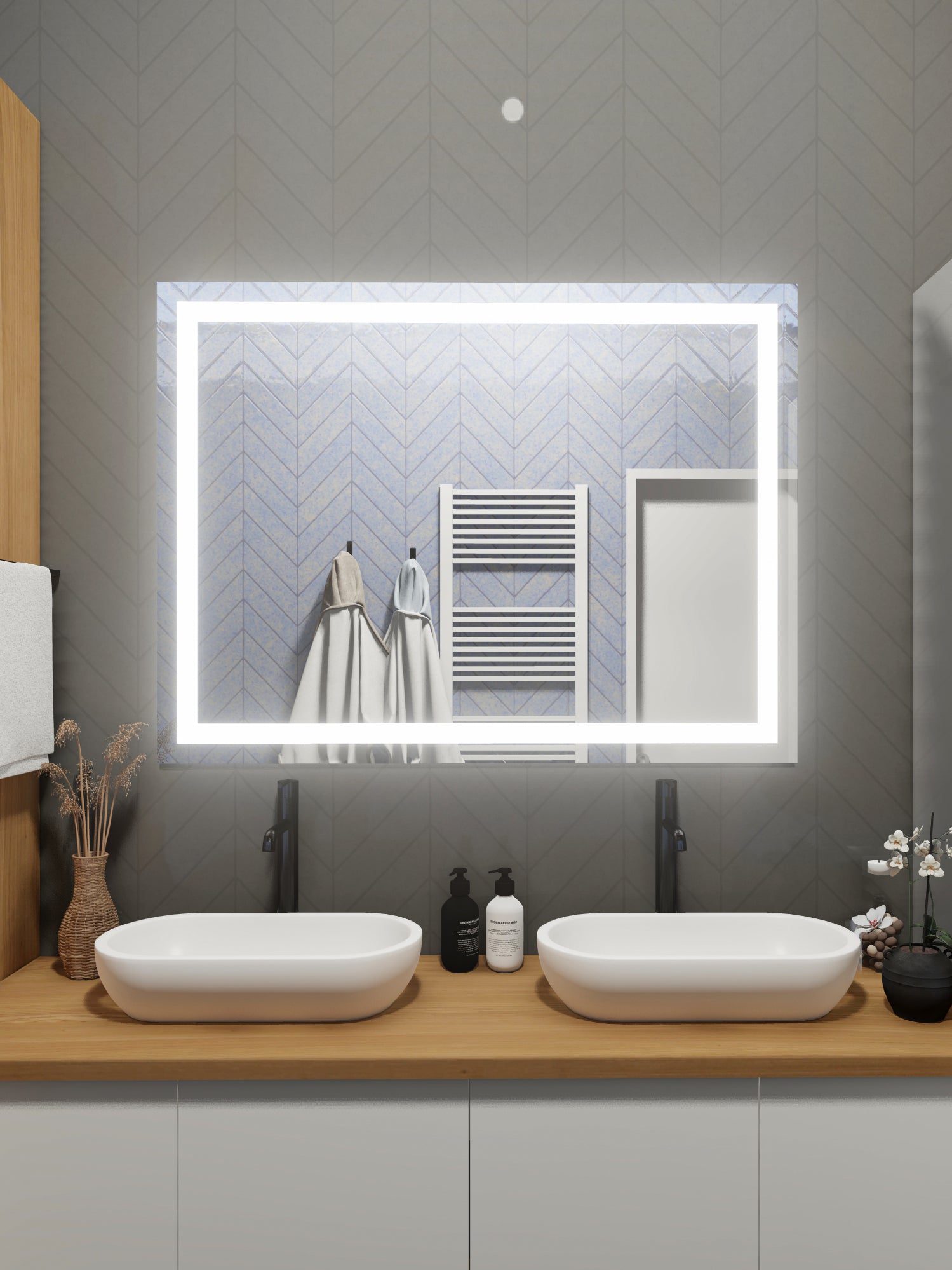 LED Mirror (Front-Lighted) 32" x 48" (or 48" x 32")